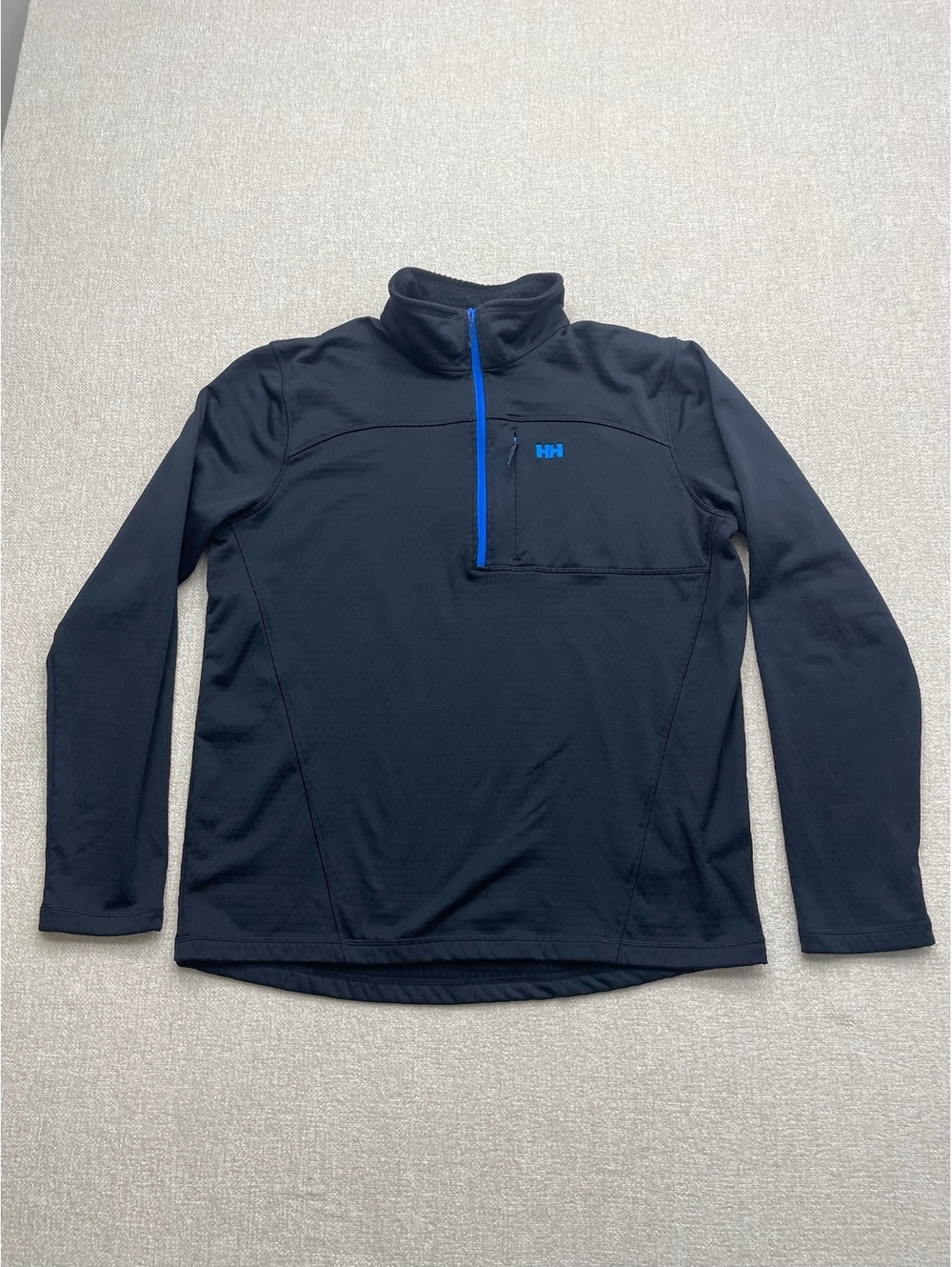 Helly Hansen Black Pullover Half-Zip Fleece XL